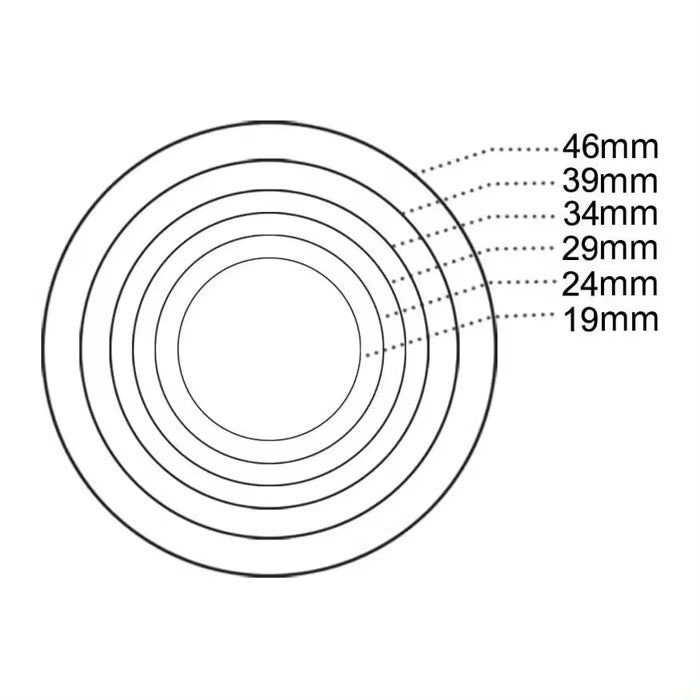 Clear Plastic Coin Capsules With Adjustable Gasket 19/24/29/34/39mm - 20 Pieces