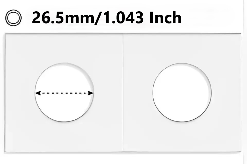200 Quarter Presidential Dollar 2x2 Premium Cardboard Coin Holders 26.5mm Paper Mylar Flip Storage