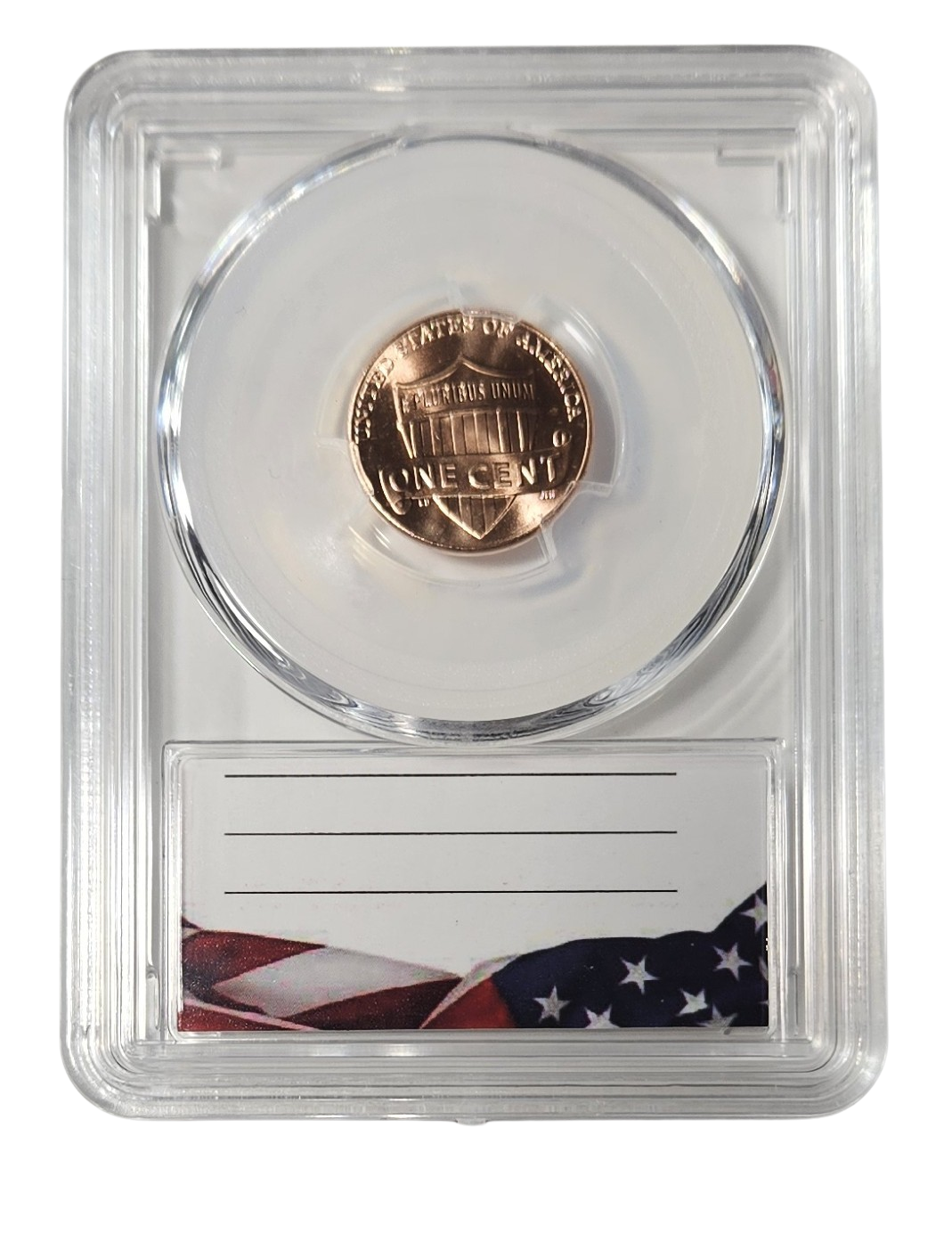 2025 P Lincoln Shield Cent, Last Year of Issue, Uncirculated Coin in Protective Acrylic Slab