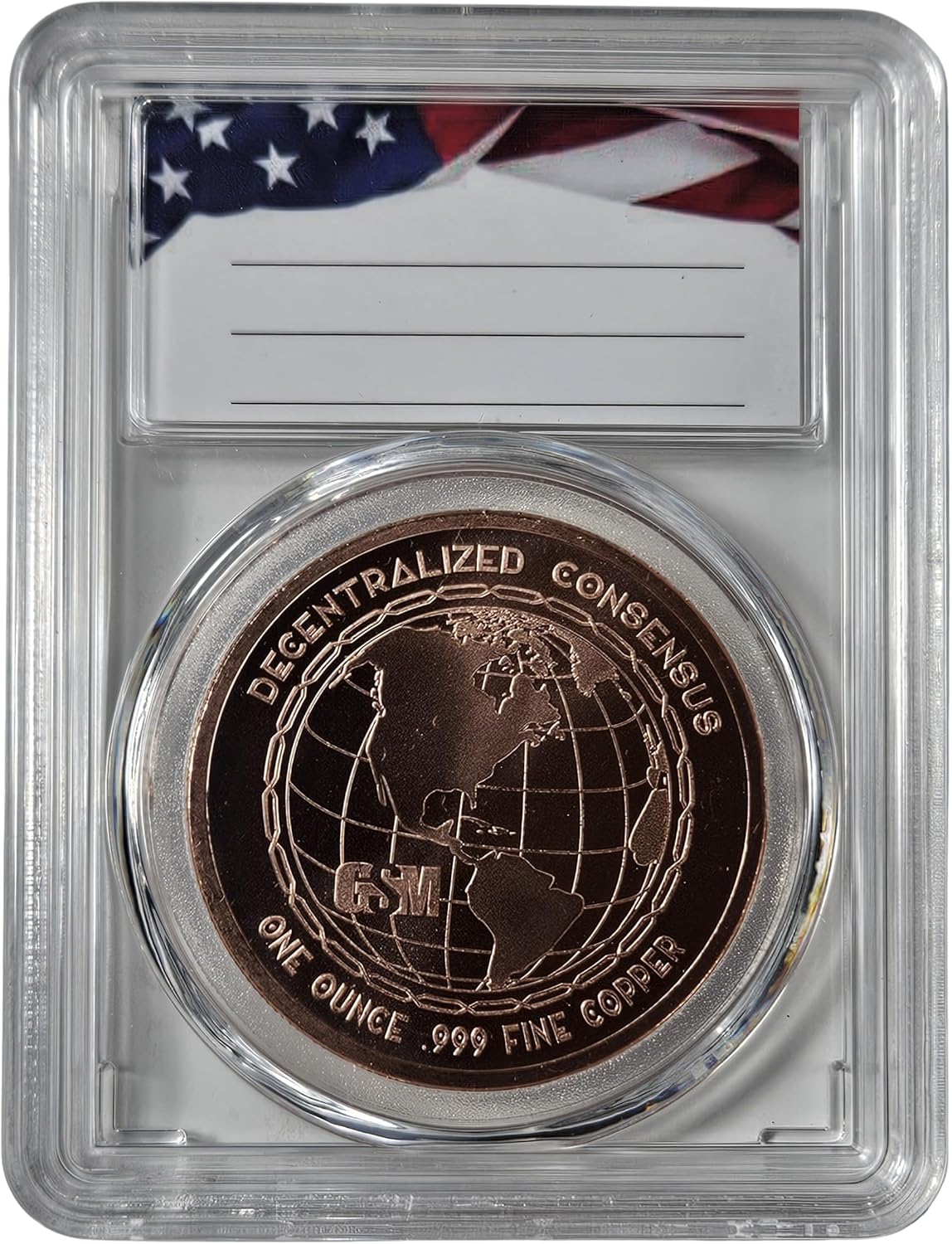 1 oz Pure .999 Copper Ethereum Round Challenge Coin Cryptocurrency