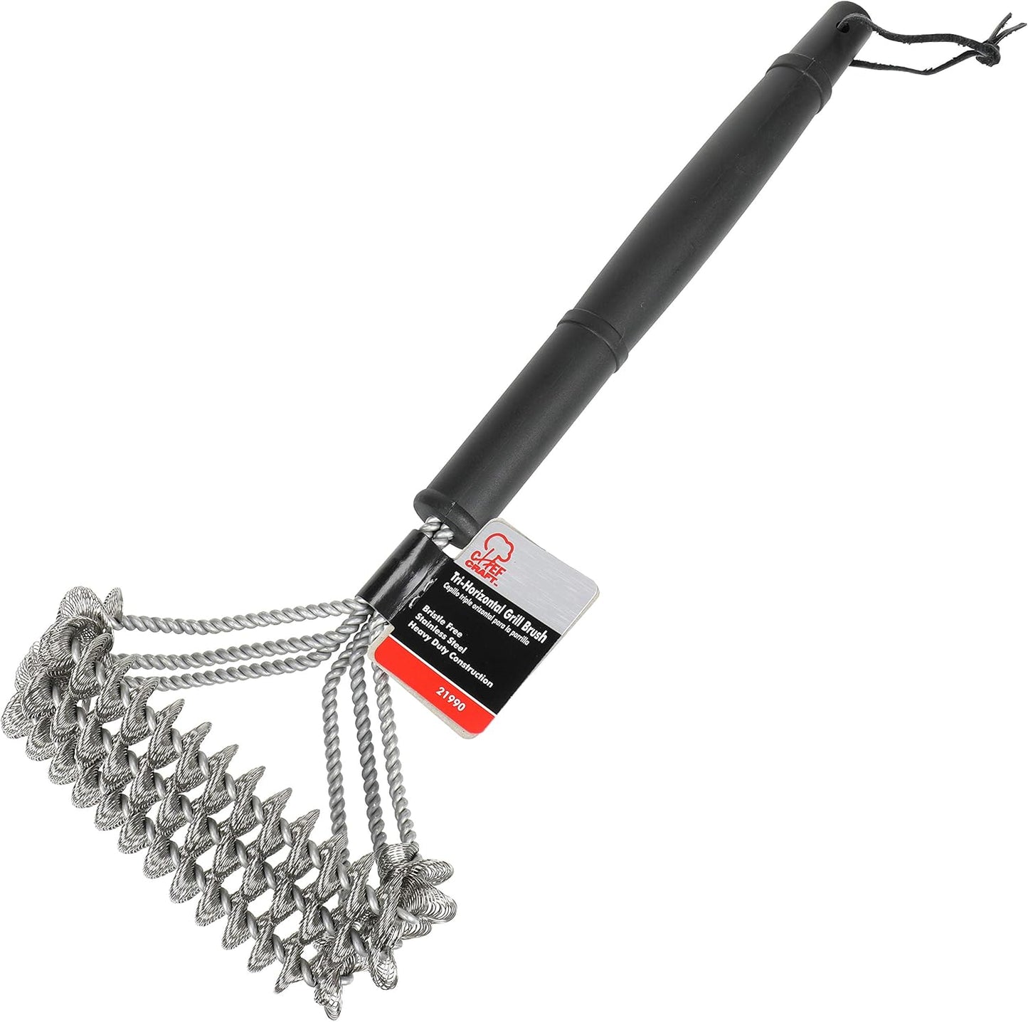Premium Bristle Free Grill Brush, 16 inches in Length, Stainless Steel