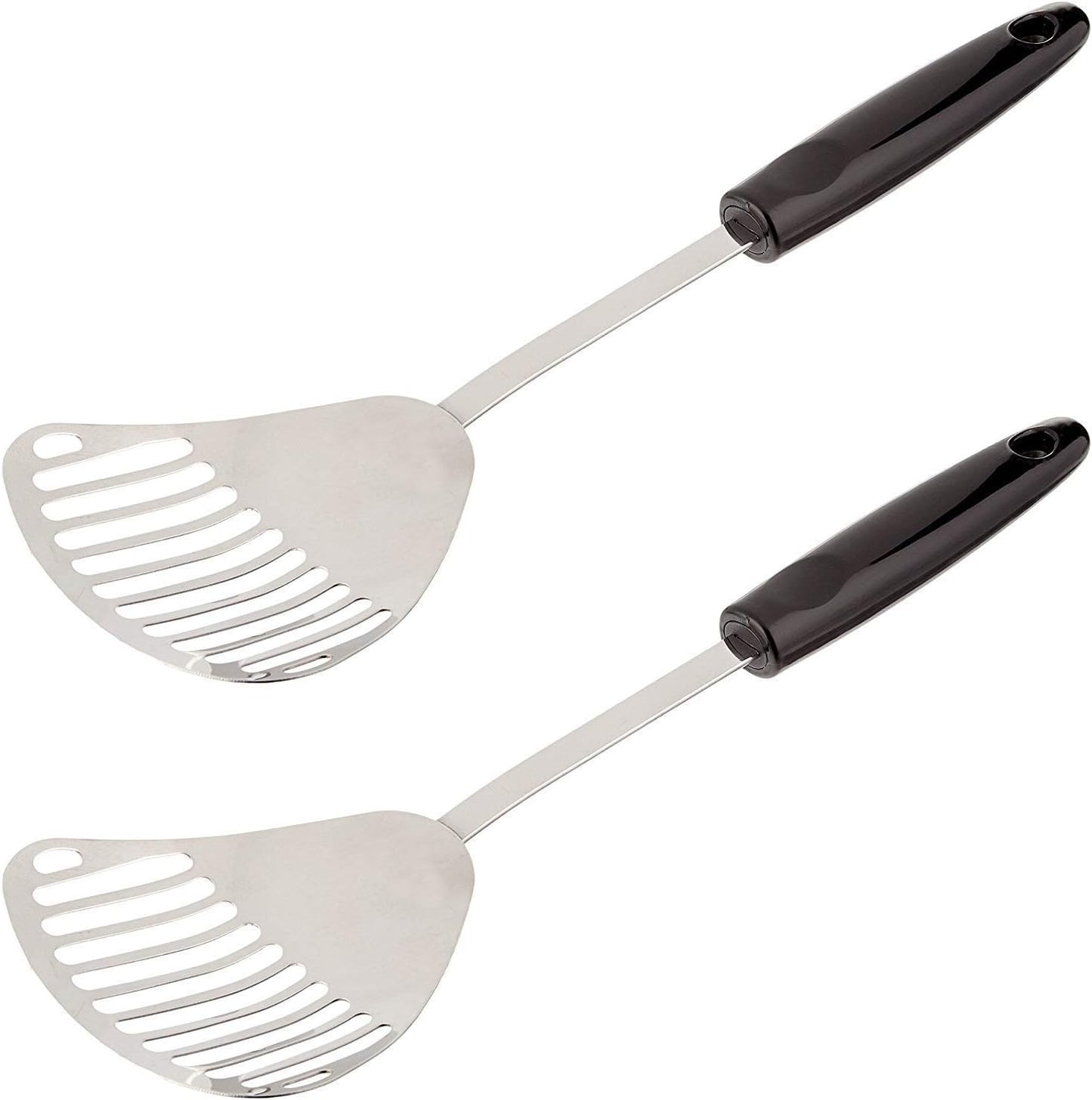 Stainless Steel Plated Slotted Skimmer, 13-Inches Long , 2-Pack