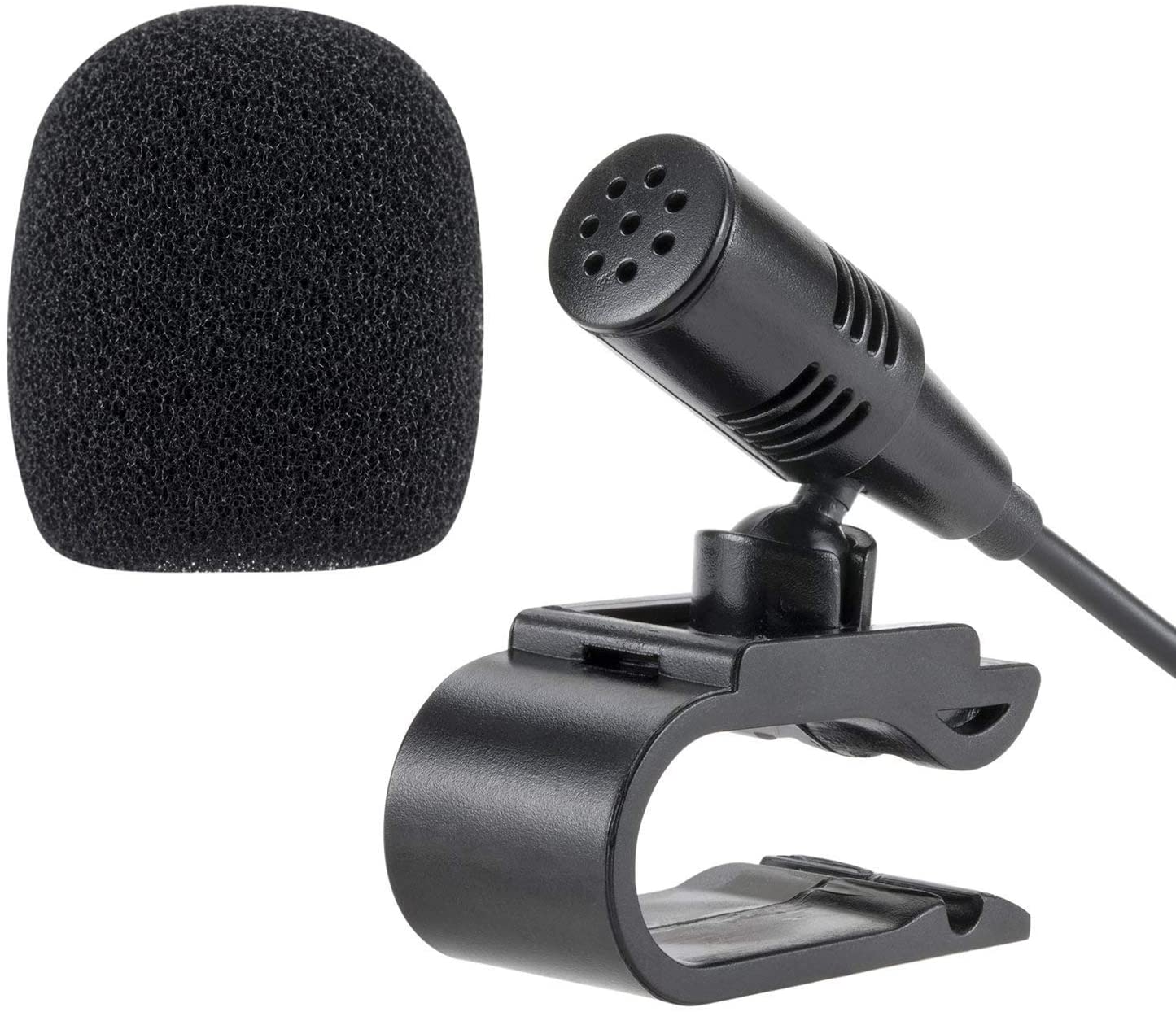 3.5mm Portable Car External Microphone Mic DVD Radio Laptop Stereo Player Head Unit w/ 3m Cable Plug and Play