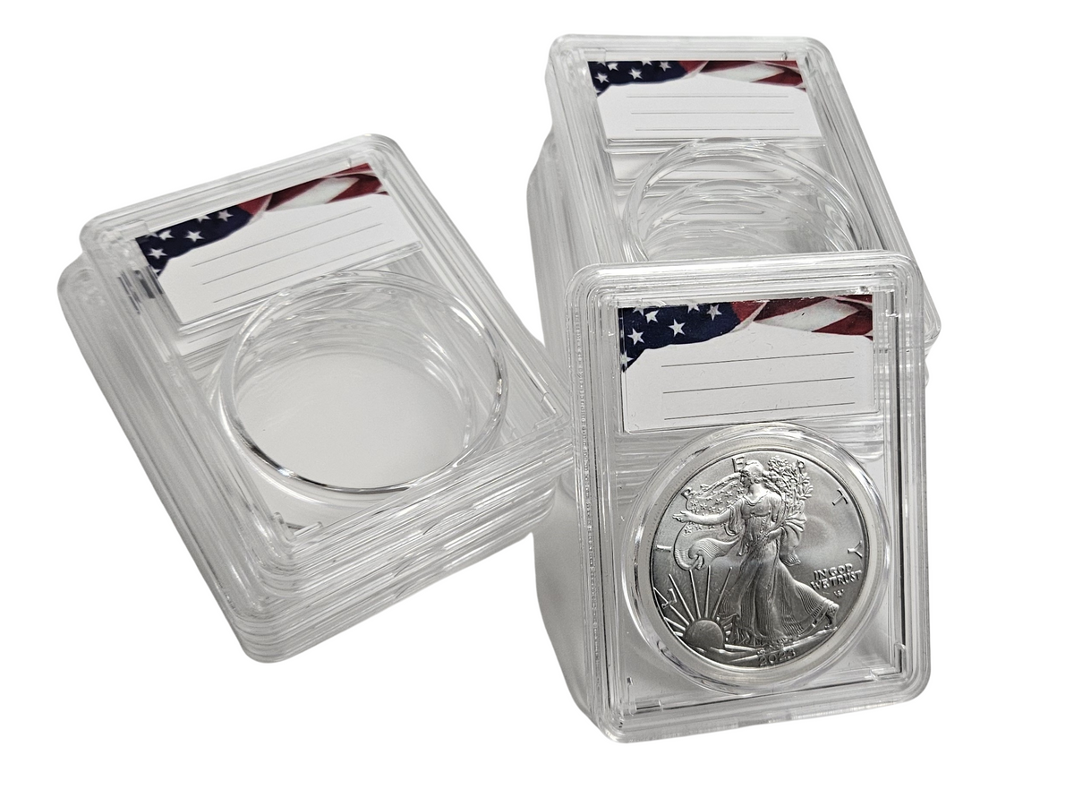 Coin Slab 20 Pack Premium Acrylic Coin Slab Holder with 40mm Translucent Sizing ...