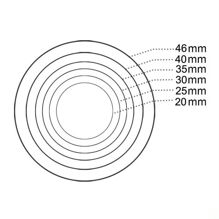 Clear Plastic Coin Capsules With Adjustable Gasket    20/25/30/35/40mm  - 20 Pieces