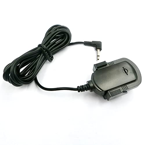 2.5mm Car Vehicle Microphone Mic Navagation GPS DVD Bluetooth Enabled Stereo Radio 3mm Cable Plug & Play, Black (FLTP909)