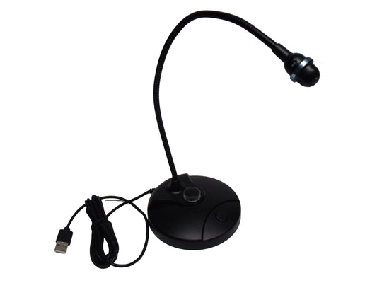 USB Computer Microphone w/ Mute/Volume Button,Plug&Play Condenser,Desktop, PC, Laptop, Mac, PS4 Mic LED Indicator -360 Gooseneck Design -Recording, YouTube, Gaming, Streaming (Omnidirectional)