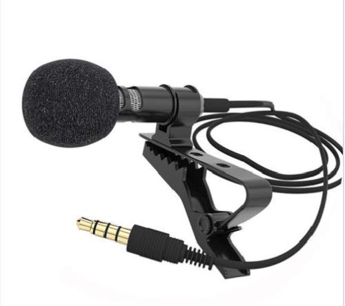 Professional Lavalier Lapel Microphone Omnidirectional Condenser MIC for Recording YouTube - Podcast - Video - Interview - Voice Dictation