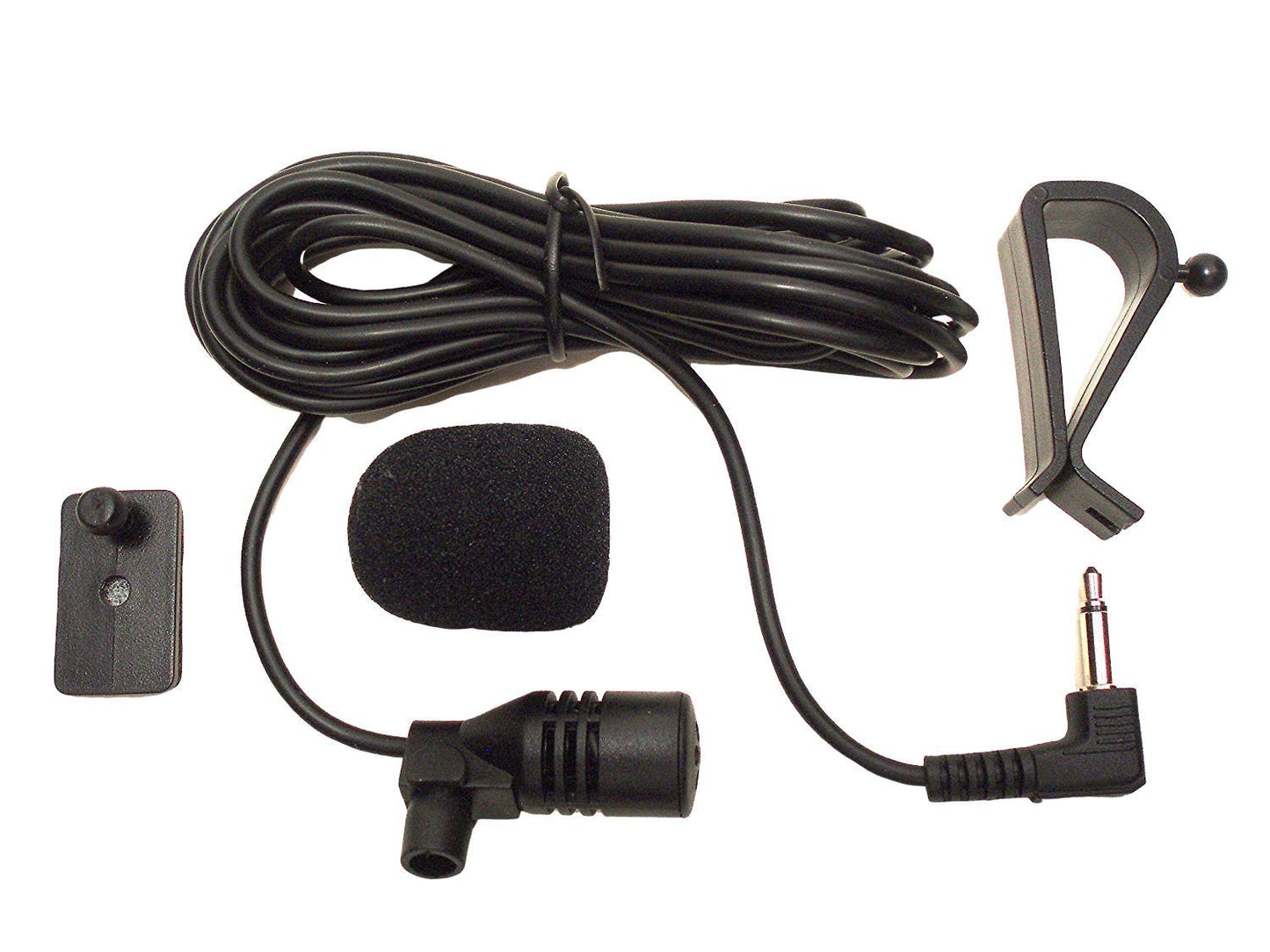 3.5mm Microphone Assembly Mic for Car Vehicle Head Unit Bluetooth Enabled Stereo Radio GPS DVD