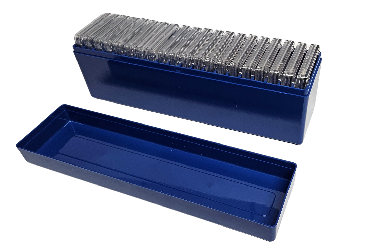 20 Slab Coin Holder Storage Box Compatible with PCGS NGC PMG PCCB & Others (Blue)