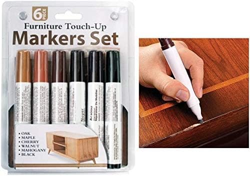 6 Pc Furniture Touch Up Marker Pen Wood Scratch Repair