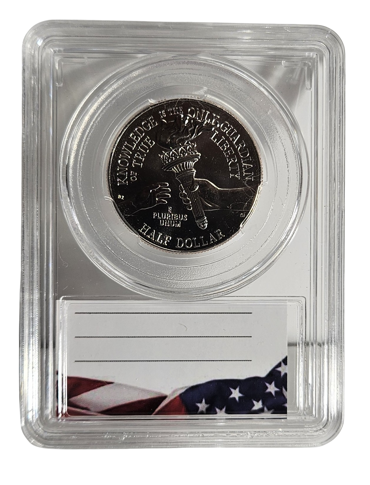 1776-2026 D Enduring Liberty Semiquincentennial Half Dollar, Uncirculated, in Protective Acrylic Case
