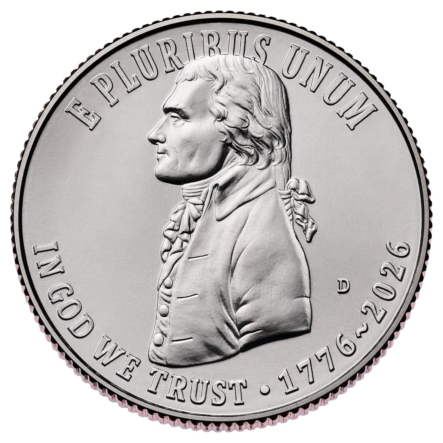 1776-2026 D Declaration of Independence Semiquincentennial Quarter, Uncirculated Collectible US Coin in Protective Acrylic Case | Semiquincentennial, Collectible US Coin, Protective Acrylic Case, Denver Mint