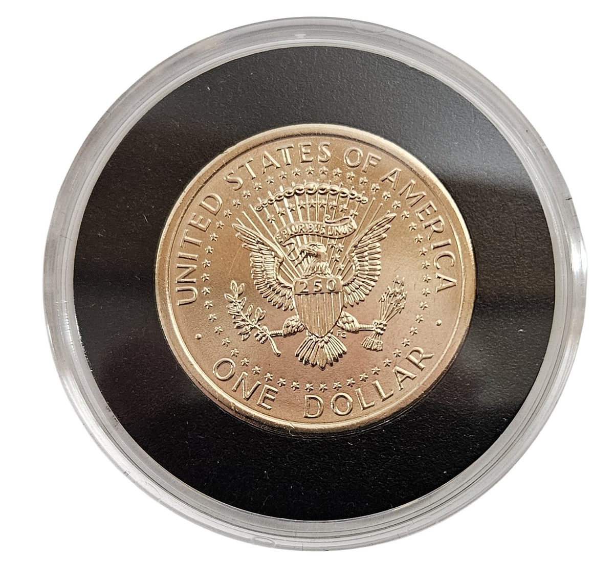 1776-2026 President Trump Semiquincentennial Commemorative $1 Coin in Velvet Case