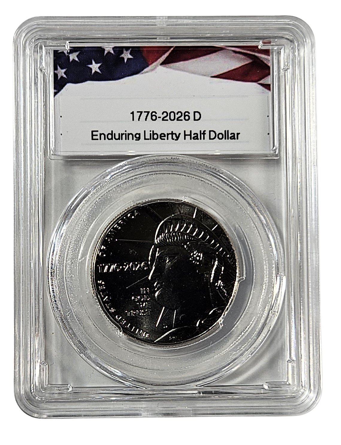 1776-2026 Enduring Liberty Semiquincentennial Half Dollar Set, P & D Mint, Uncirculated, in Protective Acrylic Cases