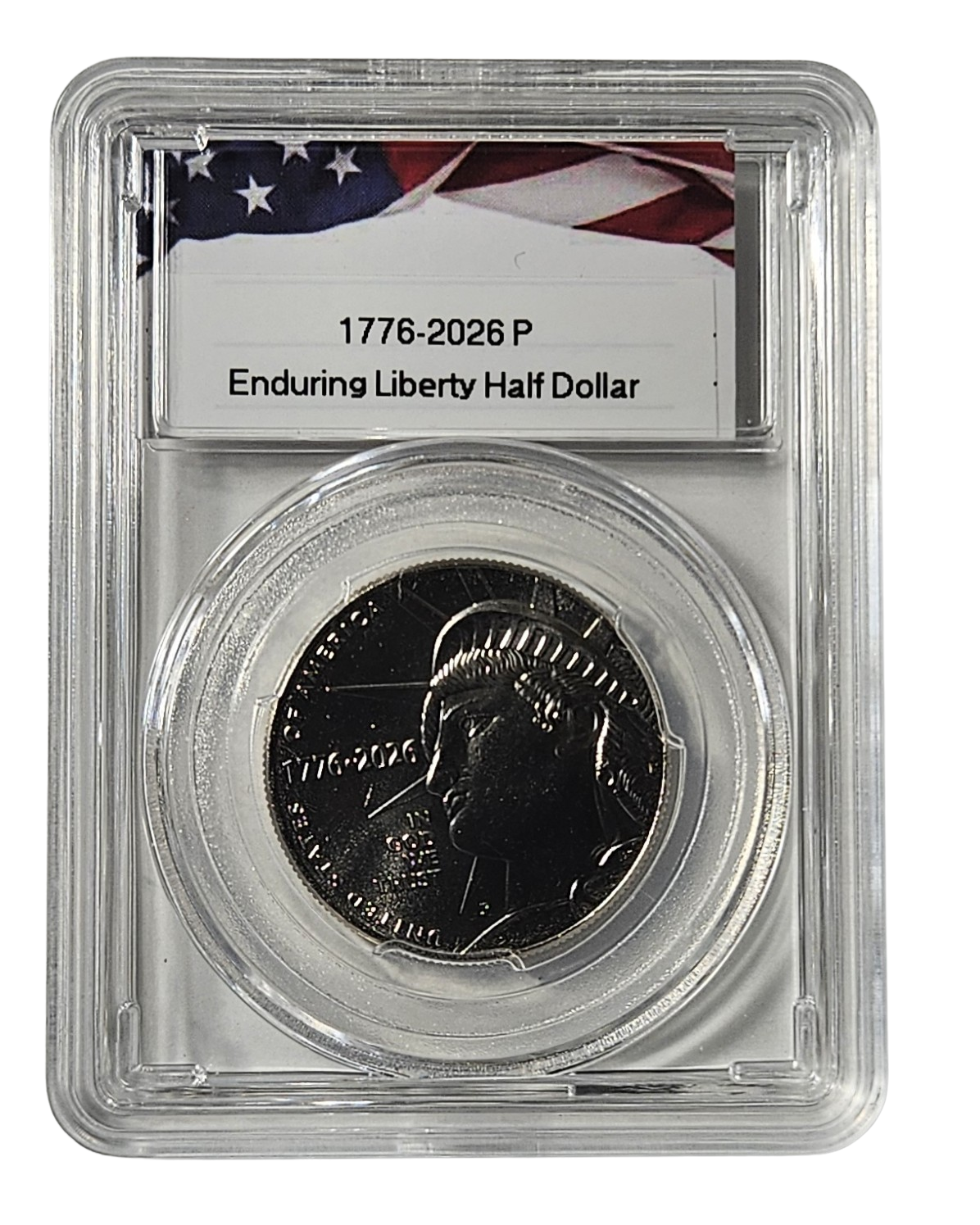 1776-2026 Enduring Liberty Semiquincentennial Half Dollar Set, P & D Mint, Uncirculated, in Protective Acrylic Cases