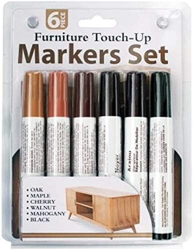 6 Pc Furniture Touch Up Marker Pen Wood Scratch Repair