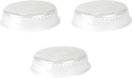 Clear Microwave Cover 10-Inches Diameter (3-Pack)