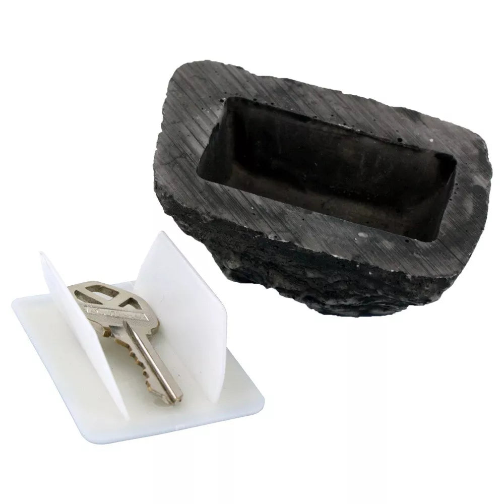 Hide-A-Spare Key Fake Rock - Looks, Feels & Weighs L Real Stone - Safe for Gardens, Yards, Geocaching