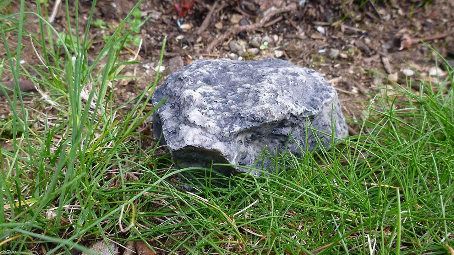 Hide-A-Spare Key Fake Rock - Looks, Feels & Weighs L Real Stone - Safe for Gardens, Yards, Geocaching