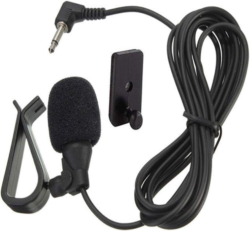 3.5mm Microphone Assembly Mic for Car Vehicle Head Unit Bluetooth Enabled Stereo Radio GPS DVD