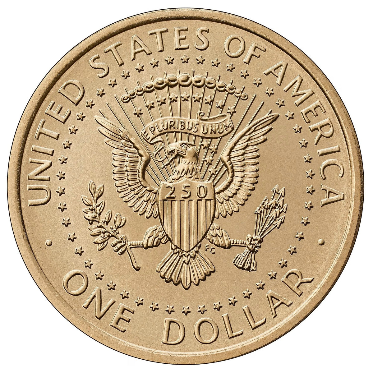 1776-2026 President Trump Commemorative $1 Semiquincentennial Coin in Premium Capsule