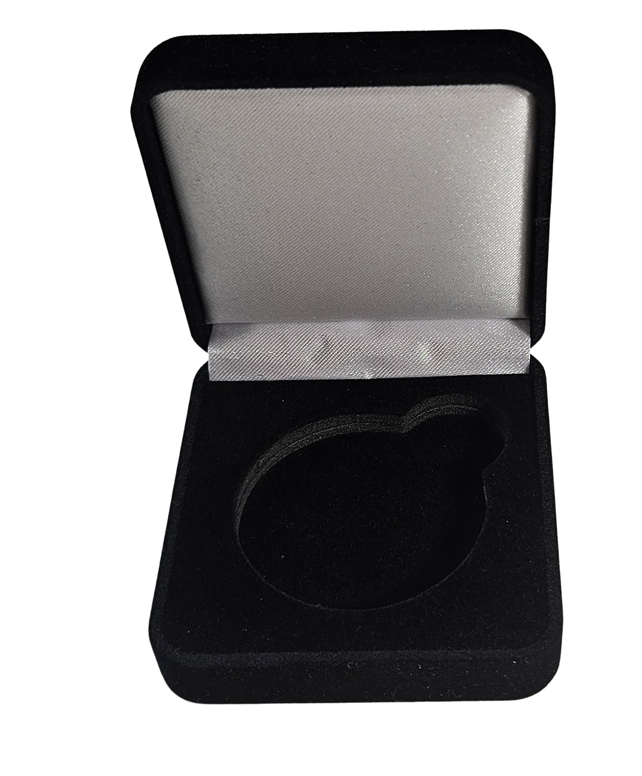 Black Velvet Gift Presentation Box For 1 oz Silver Rounds & Silver Dollars